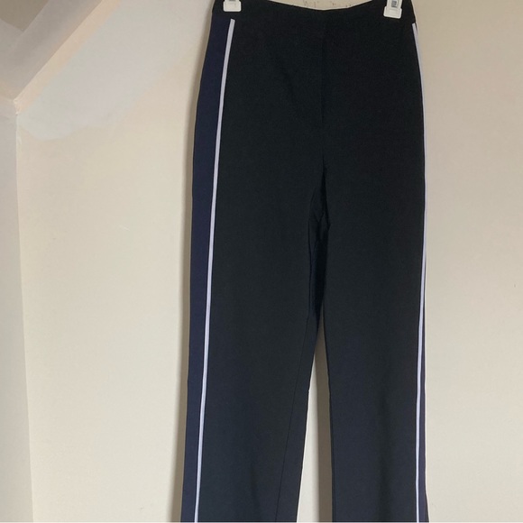 Socialite Black, Blue & White Striped Highwaist Pants size Small - Picture 2 of 10